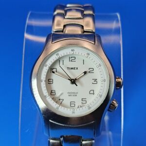 Vintage 1996 Timex Indiglo Alarm Date 26mm Women's Quartz Watch Restored Size 6